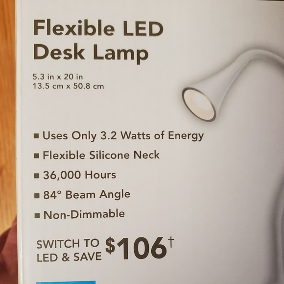 Sunbeam Office Sunbeam Flexible Led Desk Lamp In Black Or White